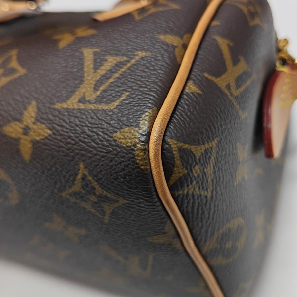 SPEEDY 20 Monogram Coated Canvas Brown