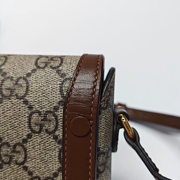 Horsebit 1955 Mini Coated Canvas Beige