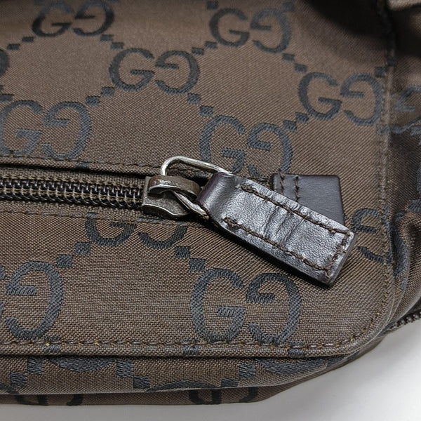 Monogram Canvas Clutch Brown