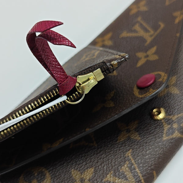 JOSÉPHINE Monogram Coated Canvas Brown Wallet