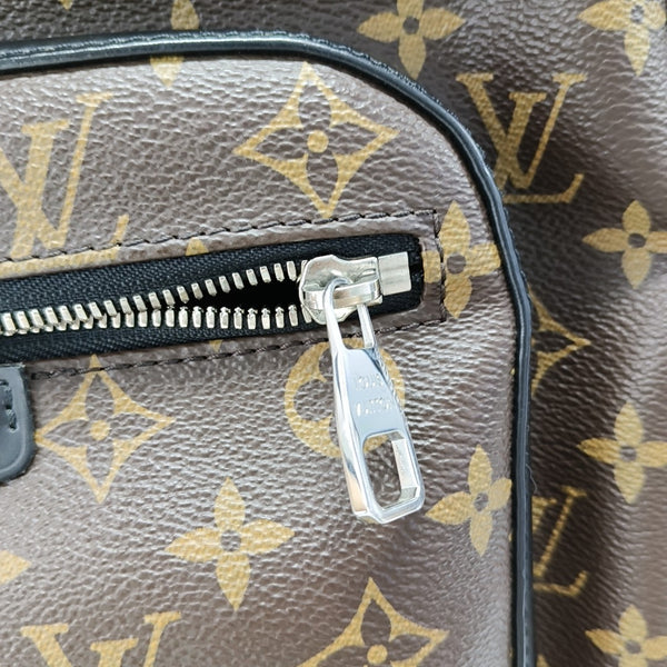 JOSH Monogram Coated Canvas Brown