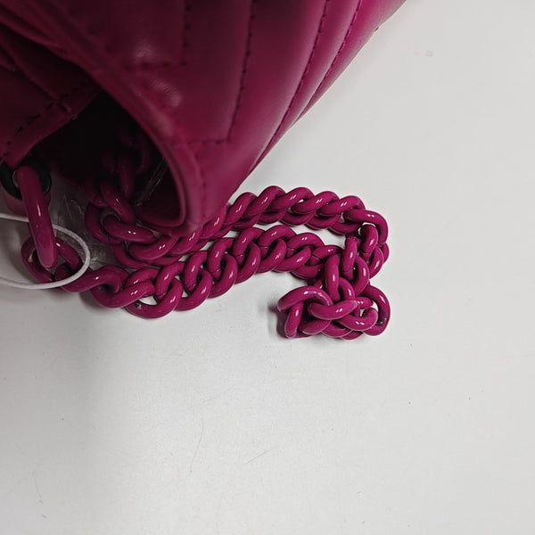 GG Marmont Medium Quilted Calfskin Red