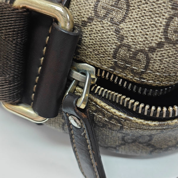 Monogram Coated Canvas Shoulder Bag Brown