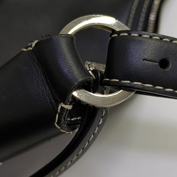 Calfskin Shoulder Bag Black