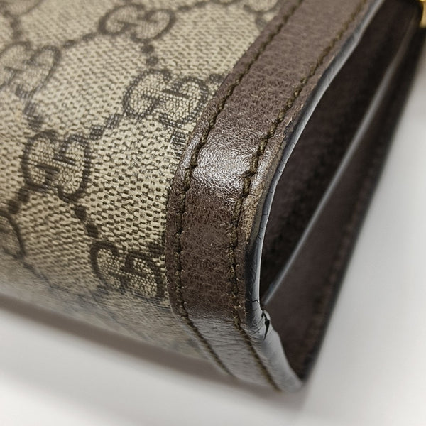 Ophidia Small Monogram Coated Canvas Beige
