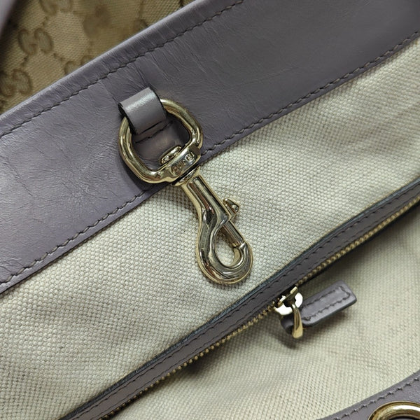 Monogram Canvas Tote Bag Brown