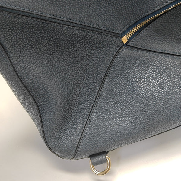 Puzzle Medium Calfskin Blue