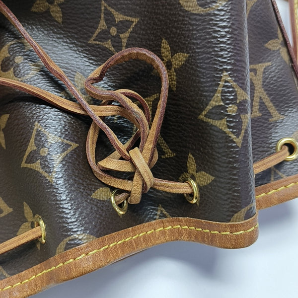 NÉONOÉ Nano Monogram Coated Canvas Brown