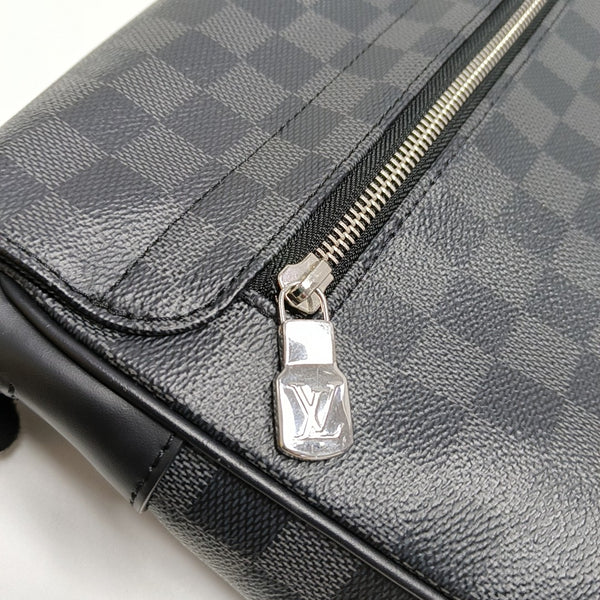 DISTRICT MM Damier Graphite Coated Canvas Gray