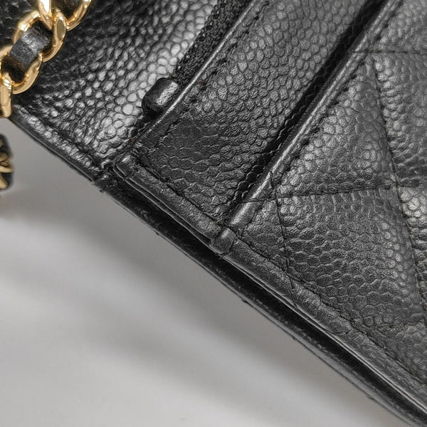 WOC Quilted Grained Calfskin Black