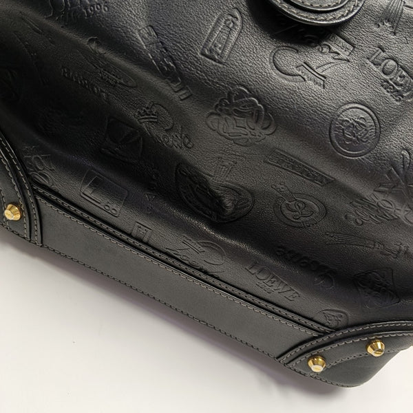 Calfskin Top Handle Bag Black