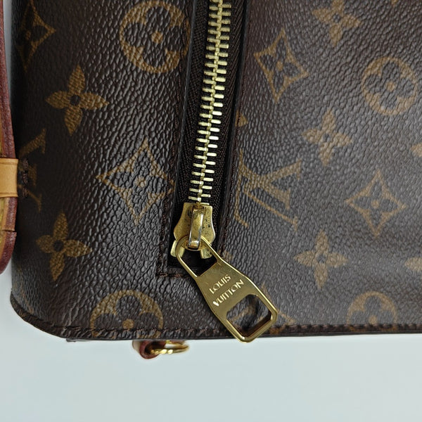 MÉTIS MM Monogram Coated Canvas Brown