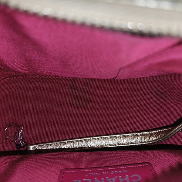 GABRIELLE Small Quilted Calfskin Gold