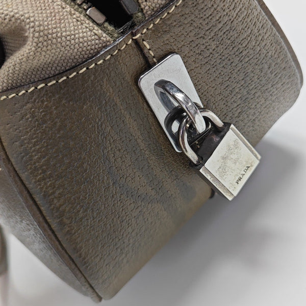 Canvas Top Handle Bag Gray