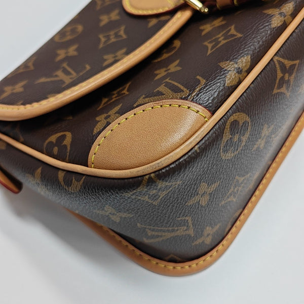 DIANE Monogram Coated Canvas Brown