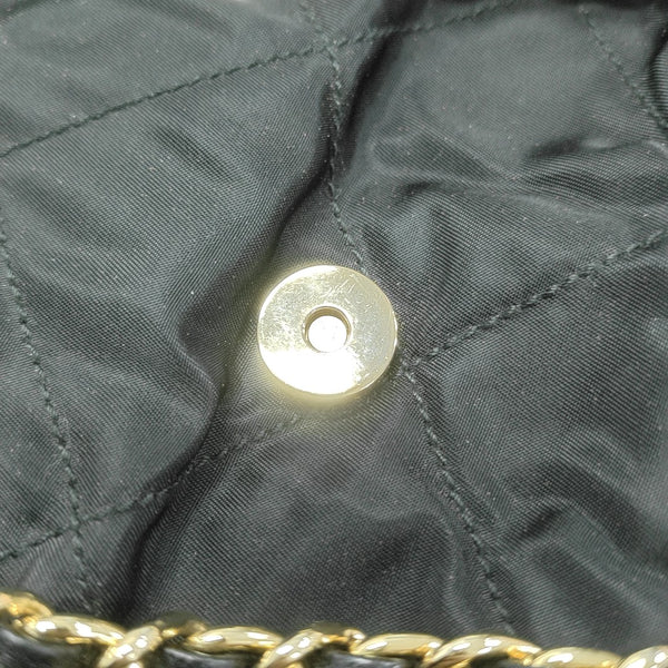 Nylon Quilted Nylon Black
