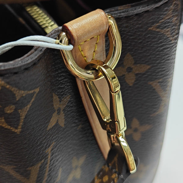 MONTAIGNE BB Monogram Coated Canvas Brown