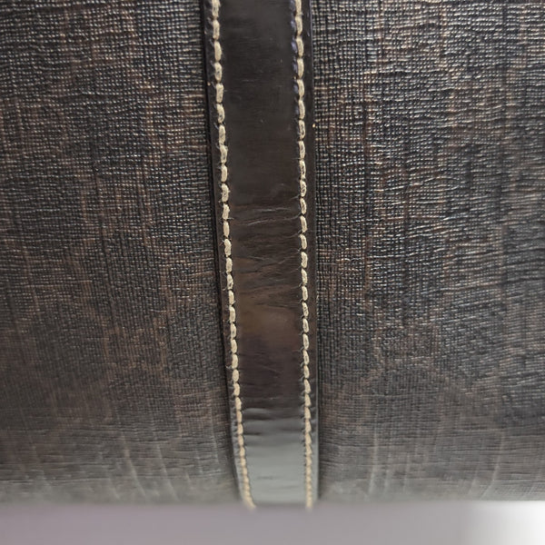 Boston Monogram Coated Canvas Brown