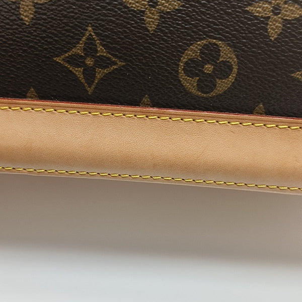 ALMA PM Monogram Coated Canvas Brown