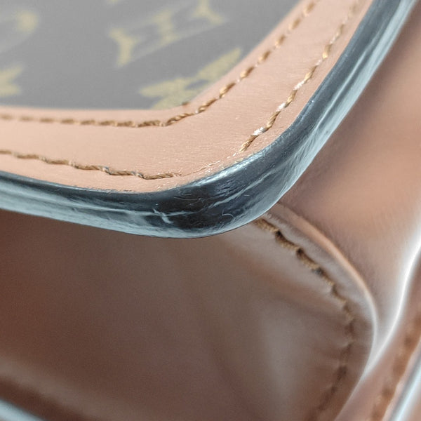 DAUPHINE MM Monogram Coated Canvas Brown
