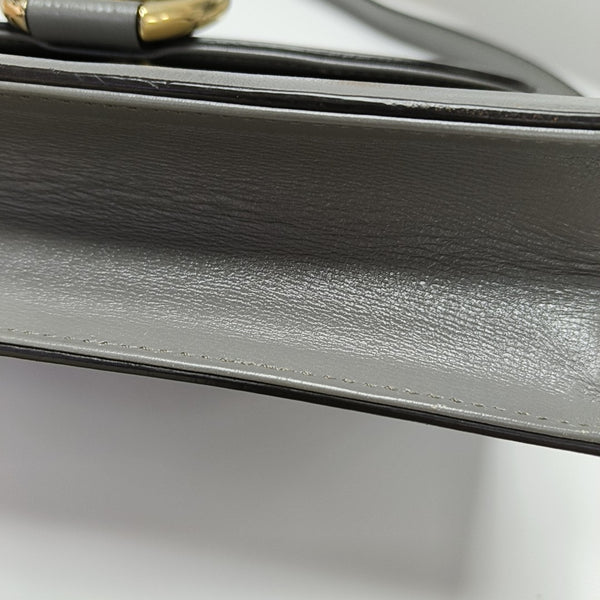GG Ring Small Calfskin Gray