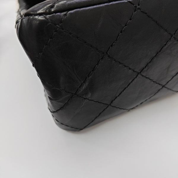 2.55 227 (jumbo) Quilted Calfskin Black