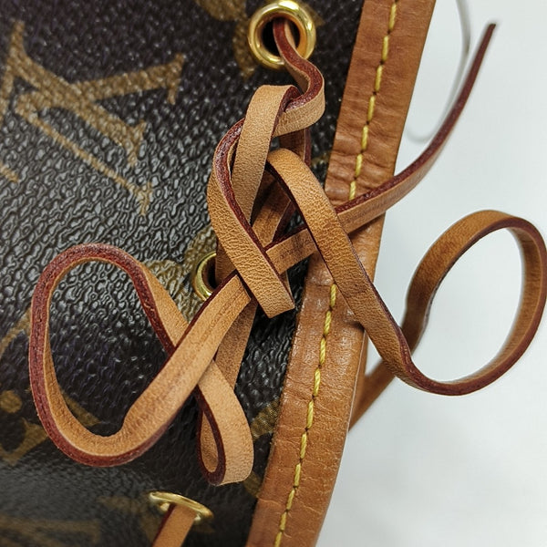NÉONOÉ Nano Monogram Coated Canvas Brown