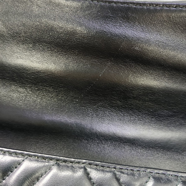 Quilted Calfskin Shoulder Bag Black