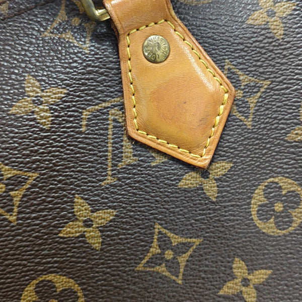 SPEEDY 30 Monogram Coated Canvas Brown