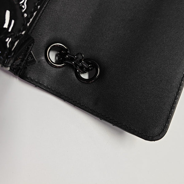 2.55 224 (mini) Quilted Patent Calfskin Black