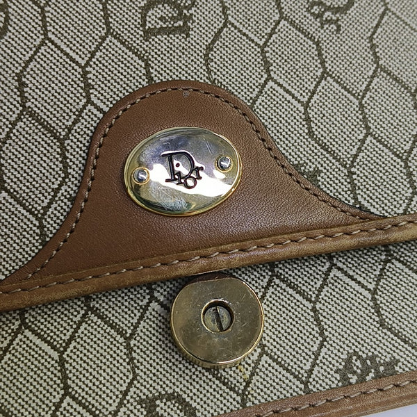 Vintage Honeycomb Coated Canvas Brown