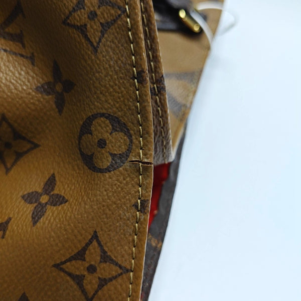 ONTHEGO MM Monogram Coated Canvas Brown