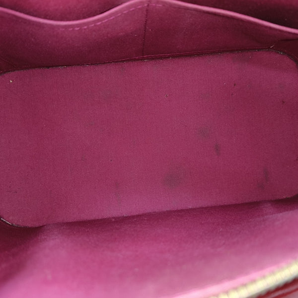 ALMA PM Piel Charol Monogram Roja