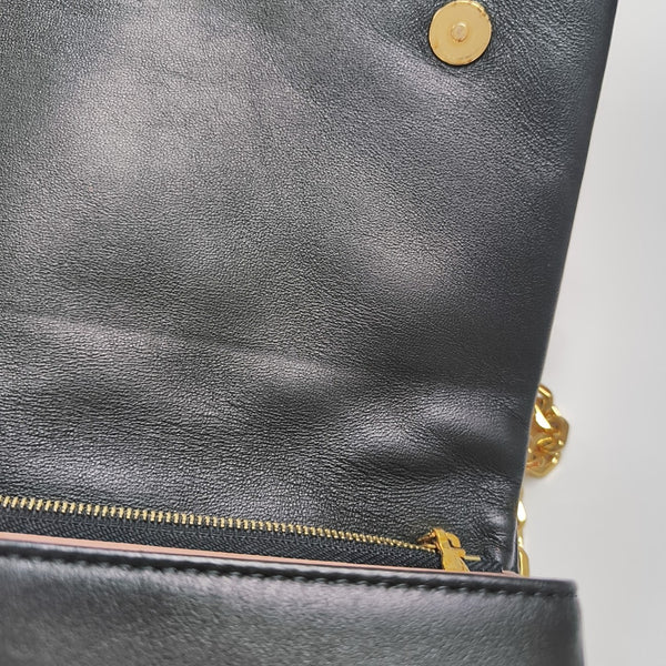 COUSSIN Monogram Lambskin Black