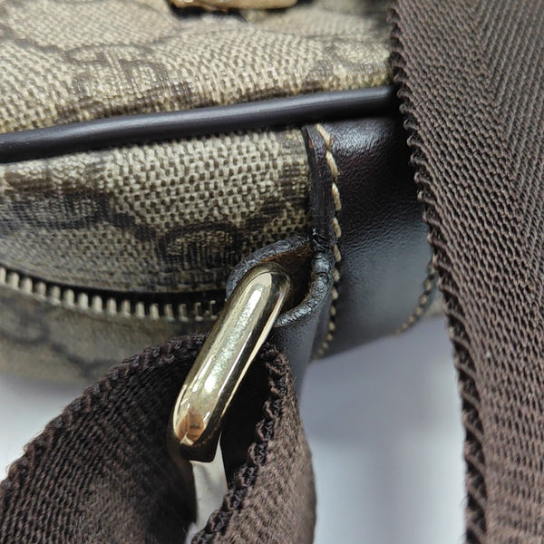 GG Supreme Monogram Coated Canvas Black