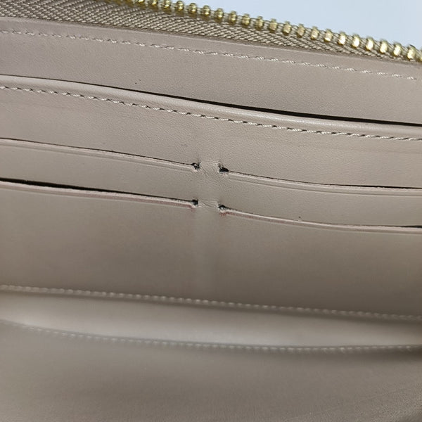 ZIPPY Monogram Patent Leather Gray Wallet