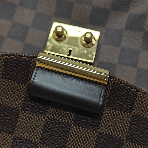 CROISETTE Damier Ebene Coated Canvas Brown