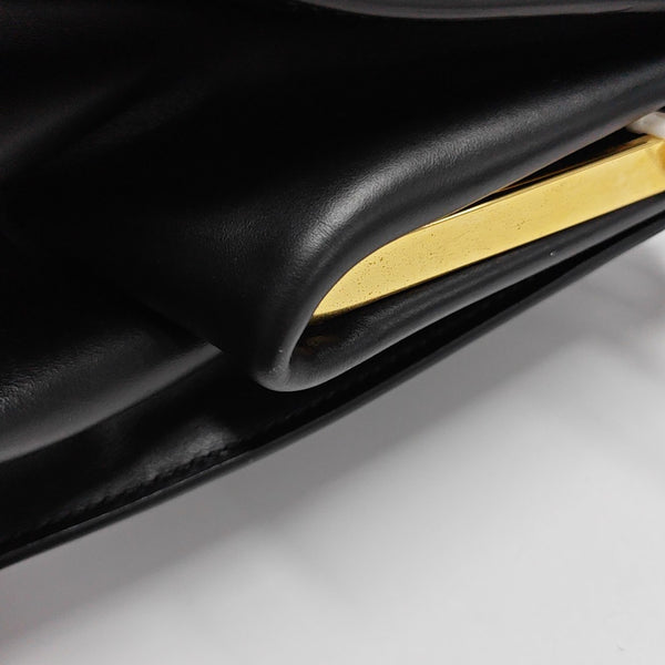 Light Frame Saffiano Calfskin Black