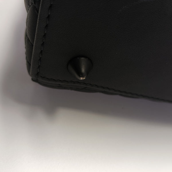 Lady Dior Mini Cannage Calfskin Black