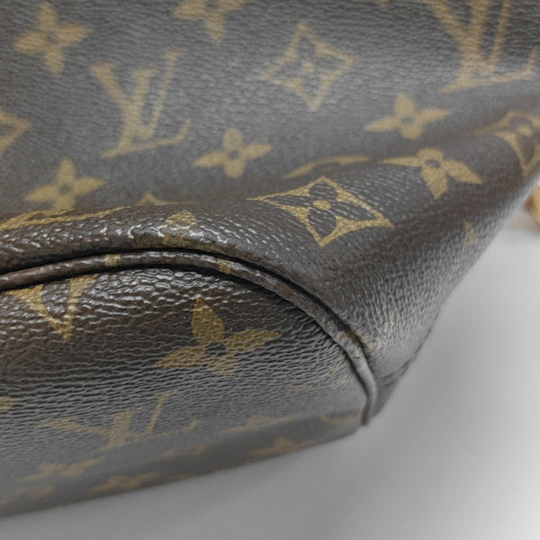 NEVERFULL MM Monogram Coated Canvas Brown