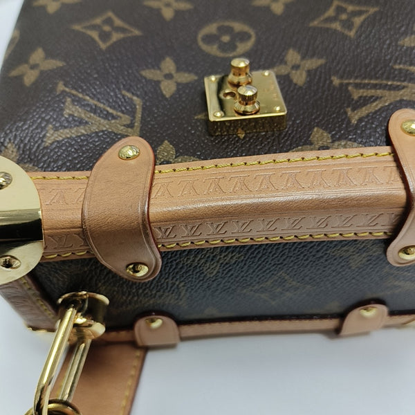 SIDE TRUNK MM Monogram Coated Canvas Brown