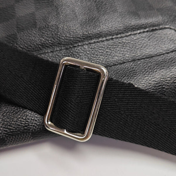 DISTRICT PM Damier Graphite Coated Canvas Gray