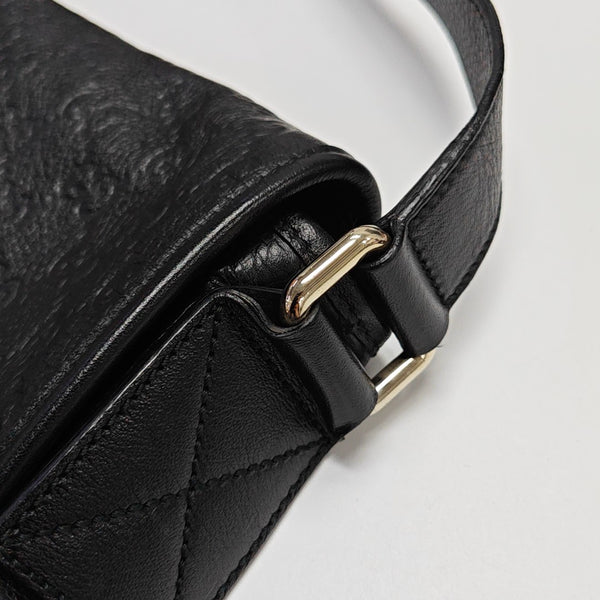 Ligne Shima Monogram Calfskin Black
