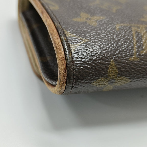 TWIN GM Monogram Coated Canvas Brown