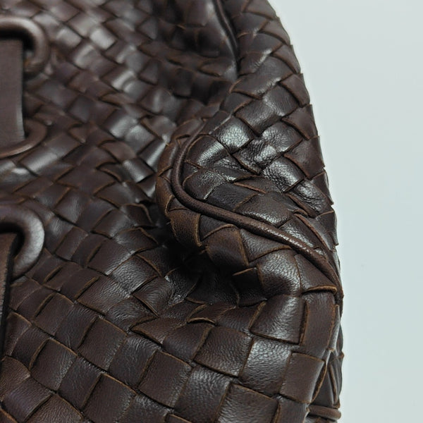 Calfskin Top Handle Bag Brown