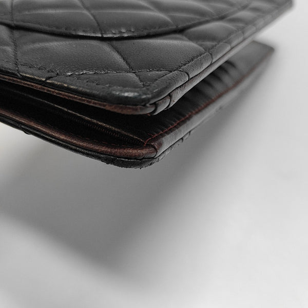 Quilted Lambskin Wallet Black