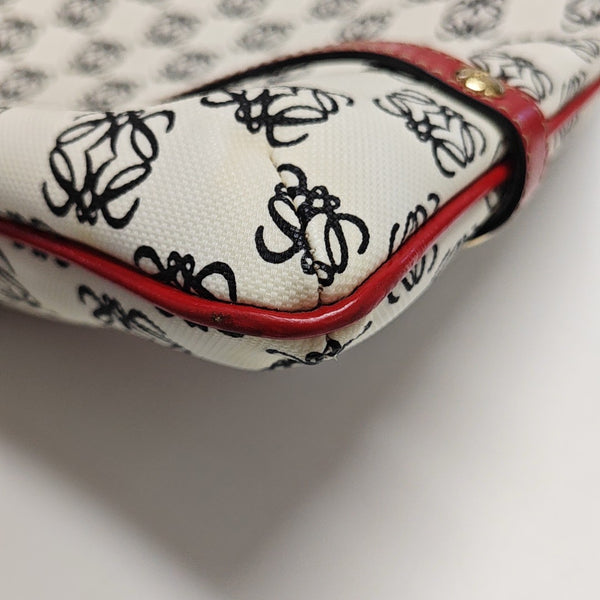 Monogram Coated Canvas Tote Bag Beige