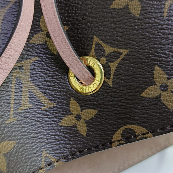 NÉONOÉ MM Monogram Coated Canvas Brown