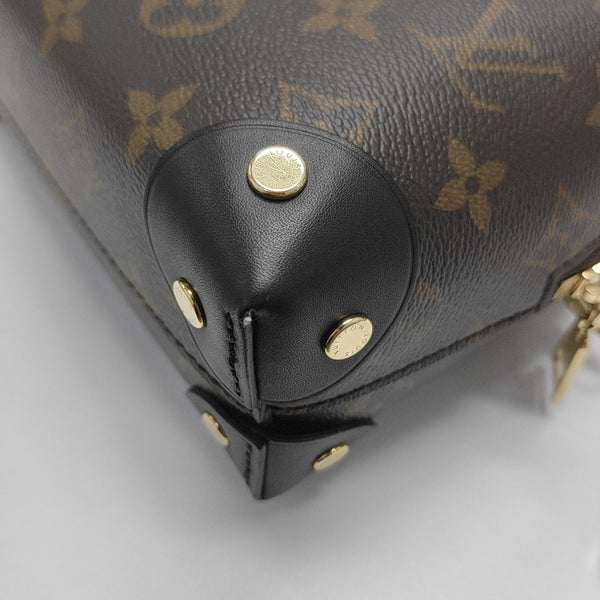 PETITE MALLE Monogram Coated Canvas Brown