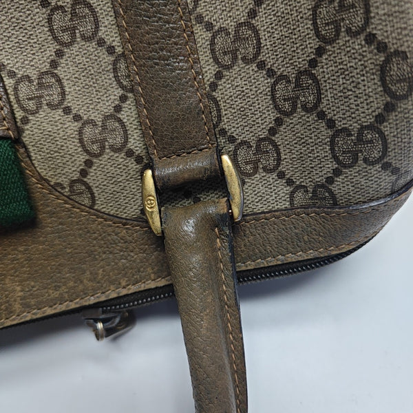 Monogram Coated Canvas Top Handle Bag Beige